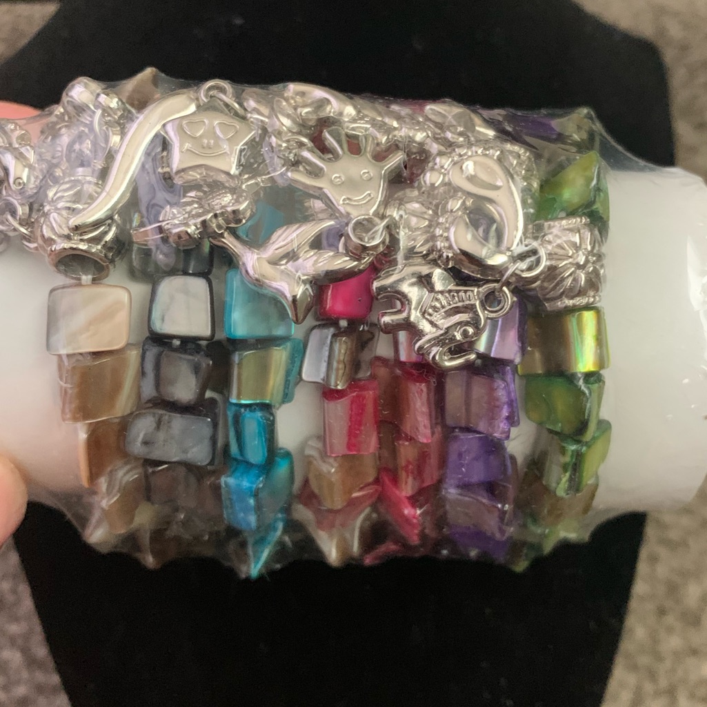 Shell Charmed Bracelets Set